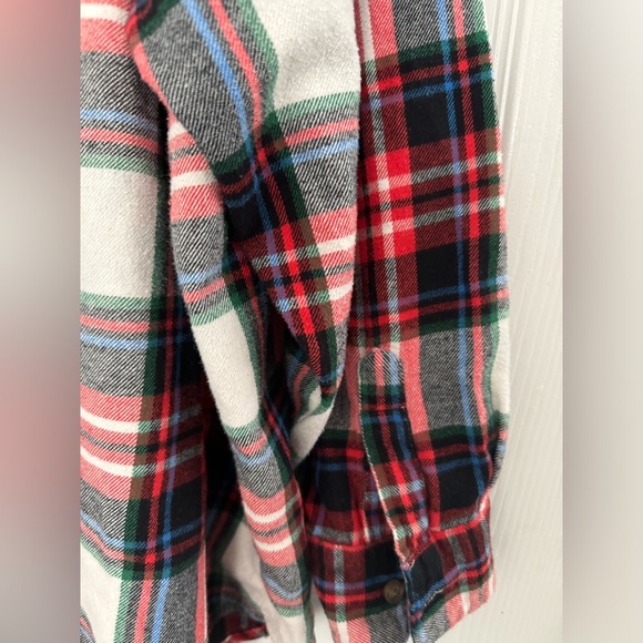 Old Navy Red Multi Plaid Top 2X Plus - Picture 3 of 9